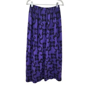 Vintage Christian Dior Lambswool Angora Rabbit Hair Long Maxi‎ Skirt Size Small